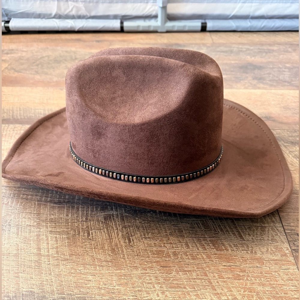 Cowboy Hat Dark Brown Studded Band